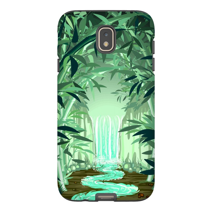 Galaxy J7 StrongFit Fluorescent Waterfall on Surreal Bamboo Forest  by BluedarkArt