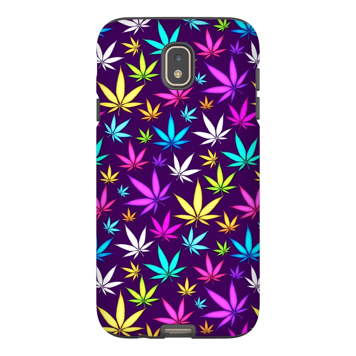 Galaxy J7 StrongFit Colorful Weed Pattern by Art Design Works