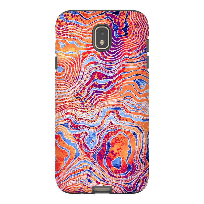 Galaxy J7 StrongFit  Abstract Colorful Marble I by Art Design Works