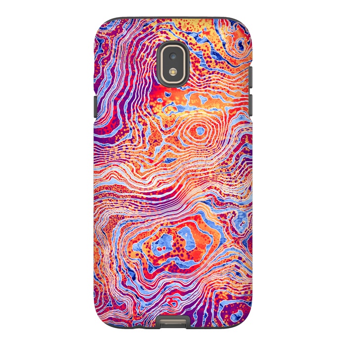 Galaxy J7 StrongFit  Abstract Colorful Marble II by Art Design Works