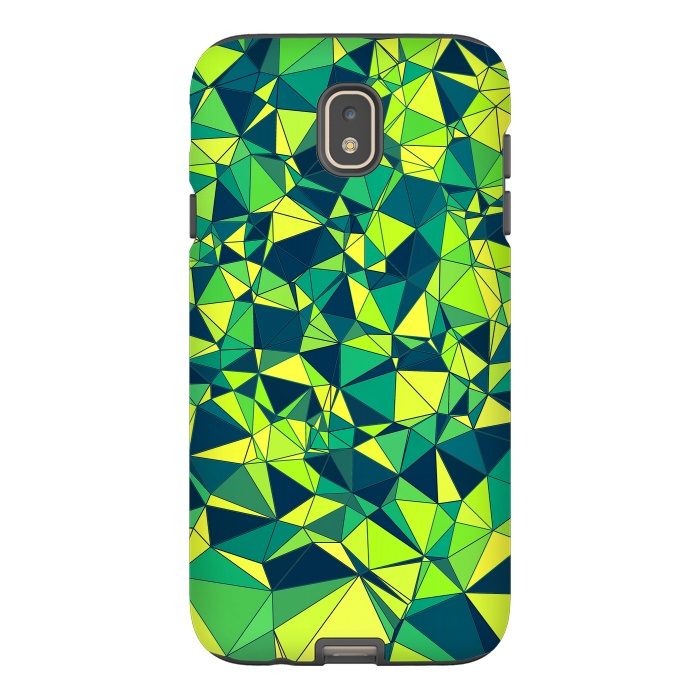 Galaxy J7 StrongFit Green Low Poly Design by Art Design Works