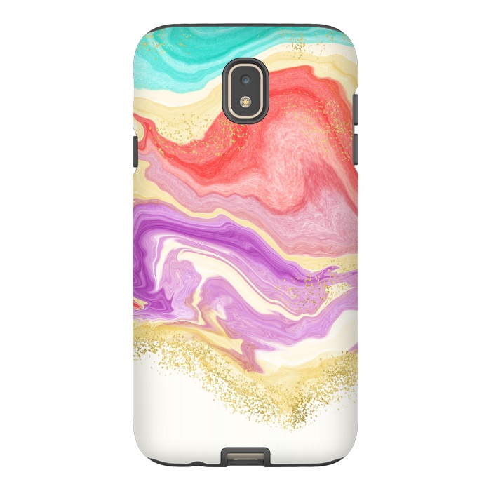 Galaxy J7 StrongFit Colorful Marble by Noonday Design