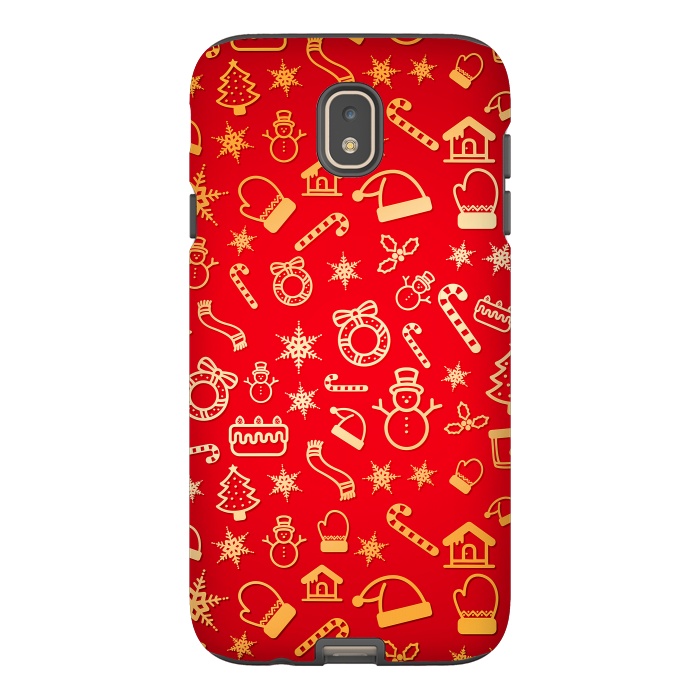 Galaxy J7 StrongFit Christmas Pattern by Art Design Works