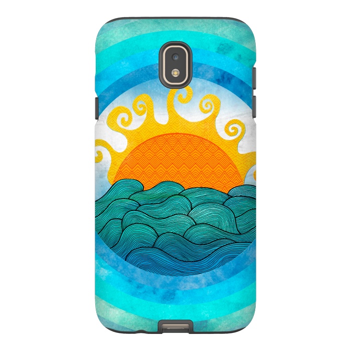 Galaxy J7 StrongFit Nautical Day by Pom Graphic Design