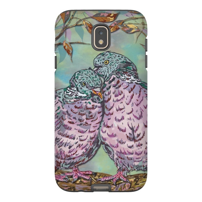 Galaxy J7 StrongFit Loving Ring Doves by Lotti Brown
