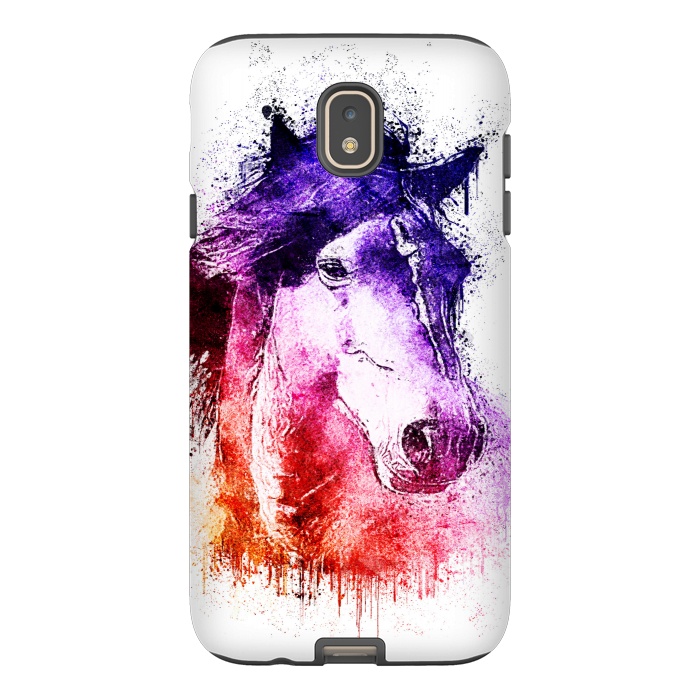 Galaxy J7 StrongFit watercolor horse by Ancello