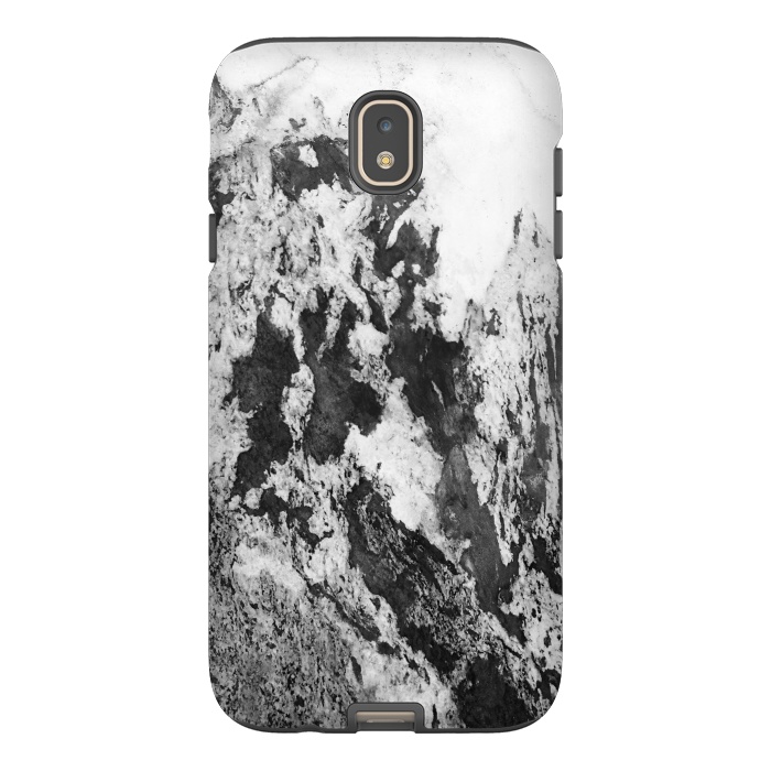 Galaxy J7 StrongFit Black and White Marble Mountain I by amini54