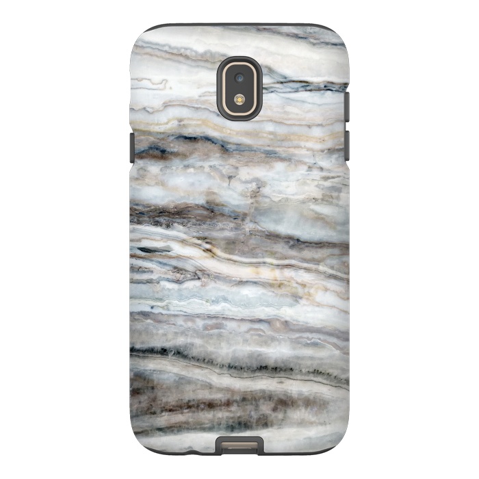 Galaxy J7 StrongFit Blue and White Marble I by amini54