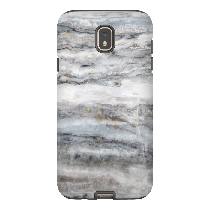 Galaxy J7 StrongFit Blue and White Marble II by amini54