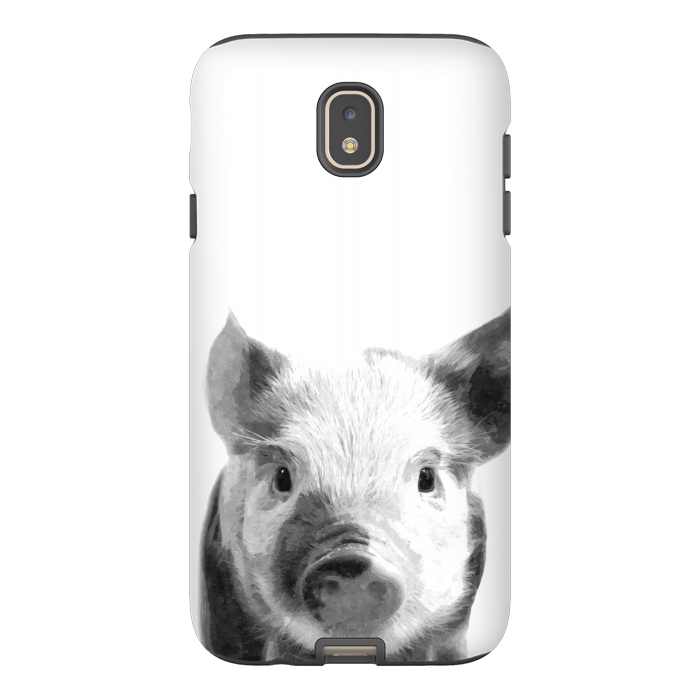 Galaxy J7 StrongFit Black and White Pig by Alemi