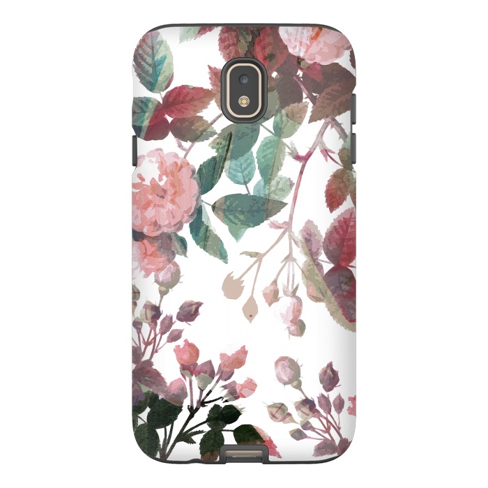 Galaxy J7 StrongFit Watercolor painted roses - autumnal colors by Oana 