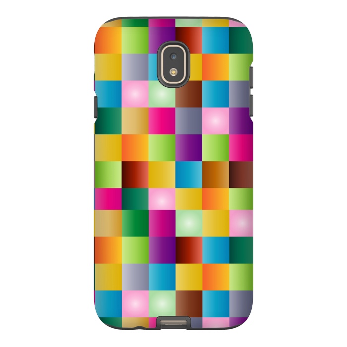 Galaxy J7 StrongFit multi colour squares by MALLIKA