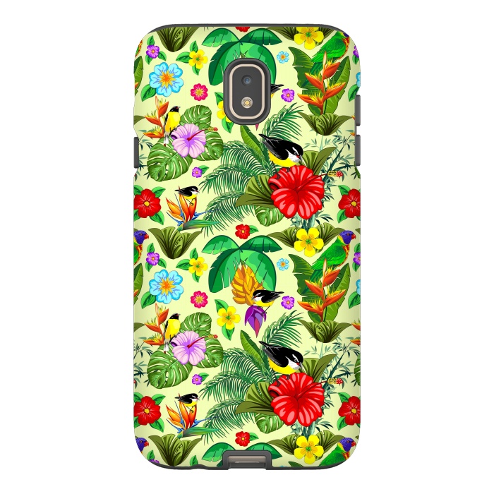 Galaxy J7 StrongFit Birds and Nature Floral Exotic Seamless Pattern by BluedarkArt