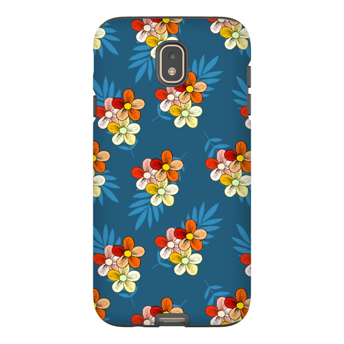 Galaxy J7 StrongFit Summer Wind Floral Pattern by Creativeaxle