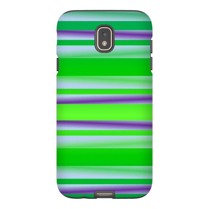 Galaxy J7 StrongFit green abstract lines by MALLIKA