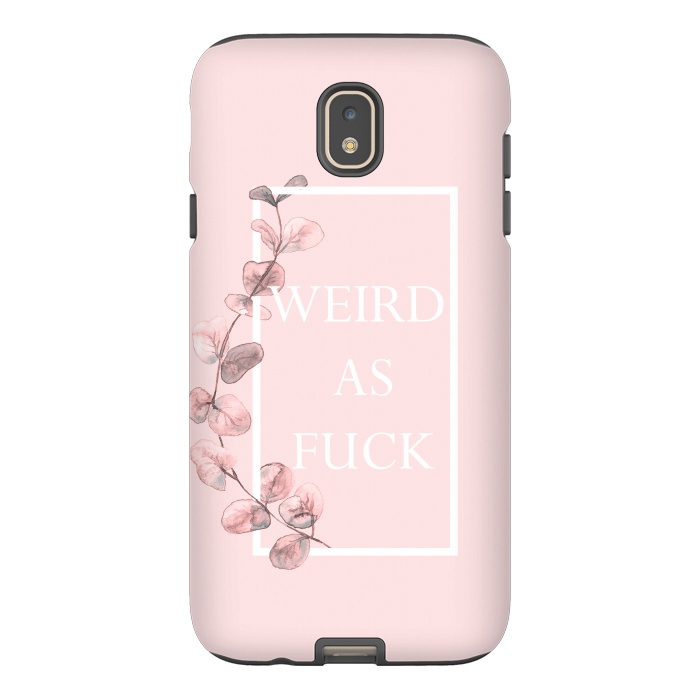 Galaxy J7 StrongFit weird as fuck - with pink blush eucalyptus branch by  Utart
