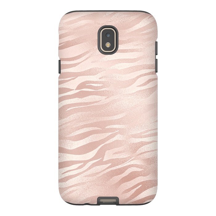 Galaxy J7 StrongFit Rose Gold Tiger by  Utart