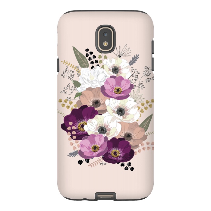 Galaxy J7 StrongFit Anemones Bouquet Nude by Anis Illustration