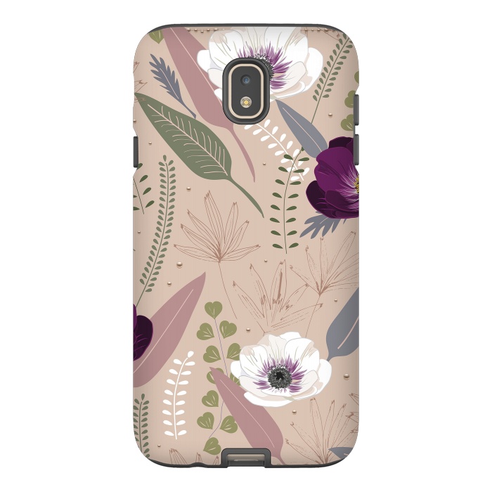 Galaxy J7 StrongFit Anemones Violet by Anis Illustration