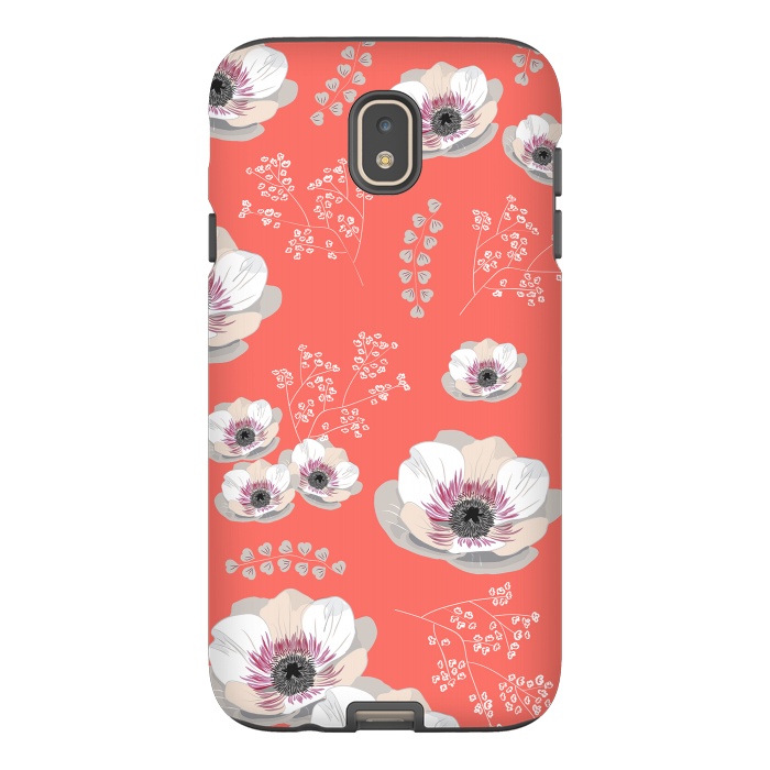 Galaxy J7 StrongFit Anemones in Living Coral  by Anis Illustration