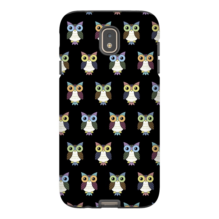 Galaxy J7 StrongFit Fancy owl pattern by Laura Nagel