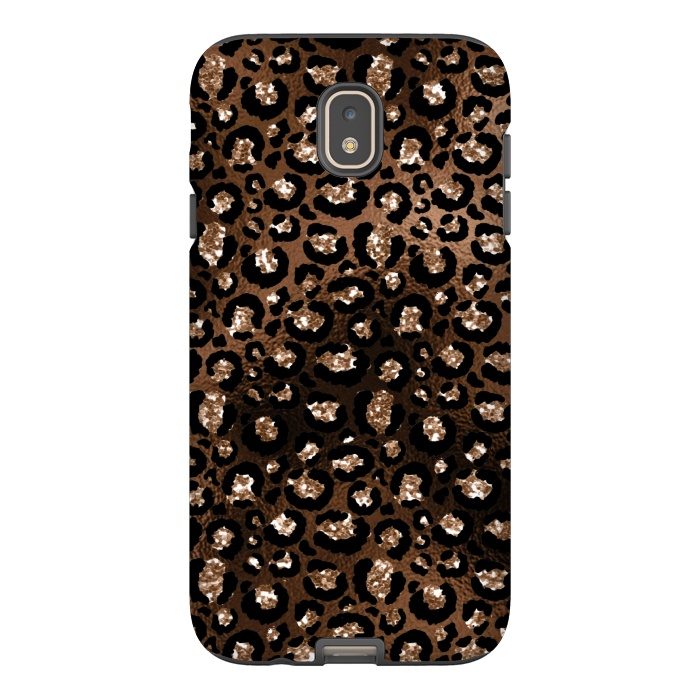 Galaxy J7 StrongFit Jungle Journey - Copper Safari Leopard Skin Pattern  by  Utart
