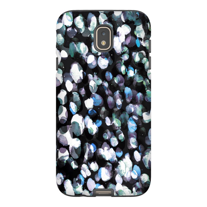 Galaxy J7 StrongFit Watercolor spotted abstract art by Oana 