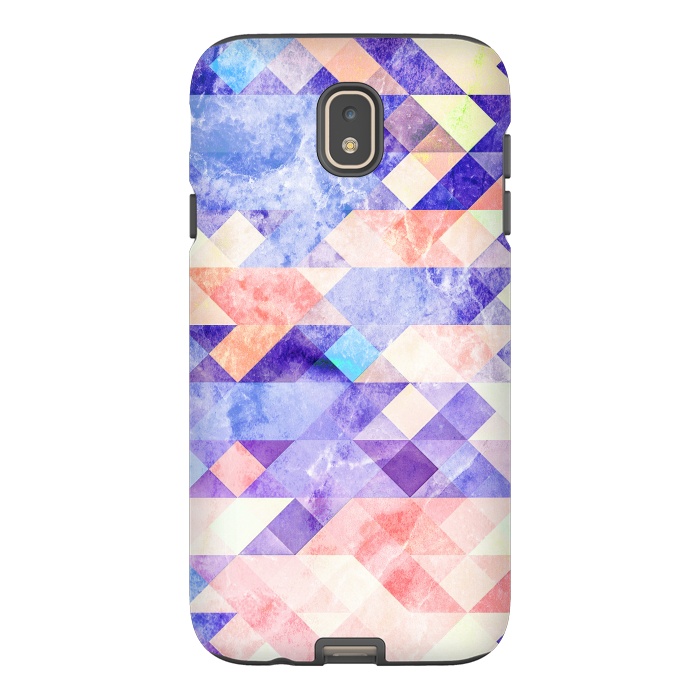 Galaxy J7 StrongFit Marble textured triangle tiles by Oana 