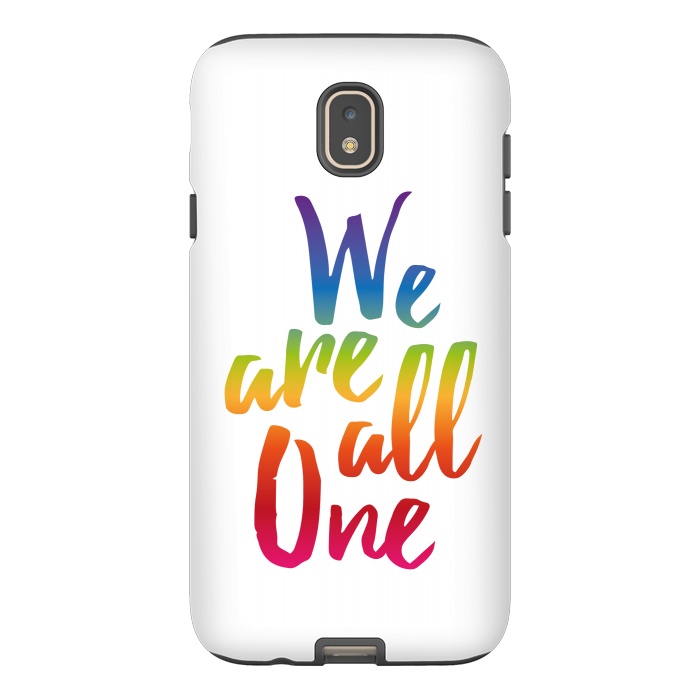 Galaxy J7 StrongFit We Are All One Rainbow by Majoih