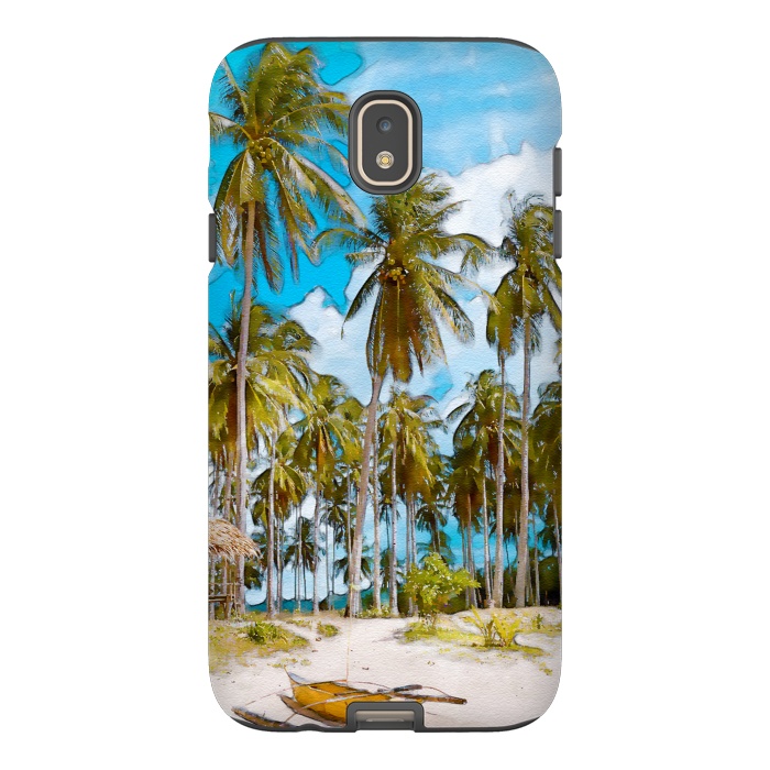 Galaxy J7 StrongFit Coconut Tree Beach by Creativeaxle