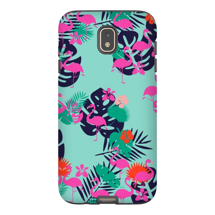 Galaxy J7 StrongFit Pink Flamingo by Karolina