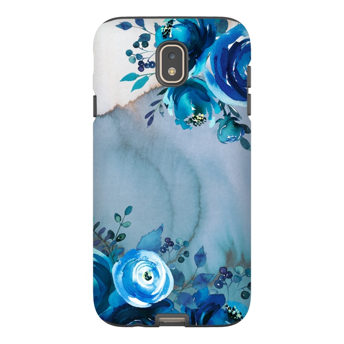 Galaxy J7 StrongFit Blue Floral Spring Garden by  Utart