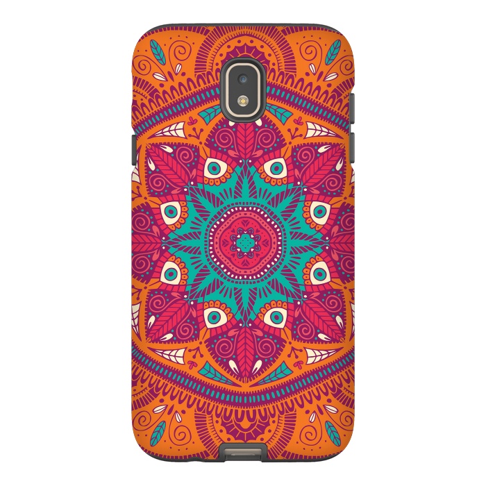 Galaxy J7 StrongFit Colorful Mandala Pattern 017 by Jelena Obradovic