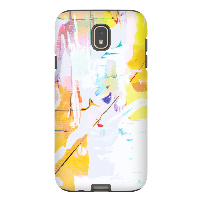 Galaxy J7 StrongFit Yellow Modern Abstract by Creativeaxle