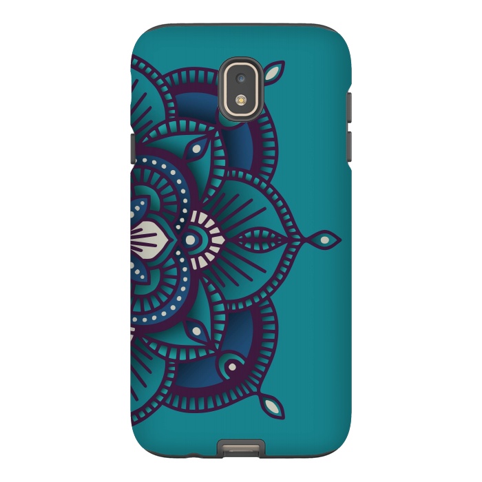 Galaxy J7 StrongFit Colorful Mandala Pattern Design 24 by Jelena Obradovic