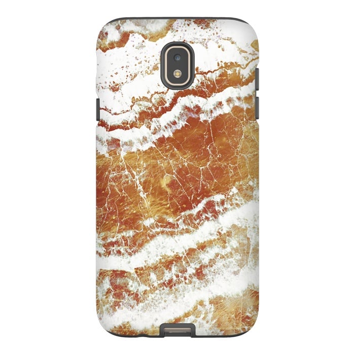 Galaxy J7 StrongFit gold agate marble waves by Oana 