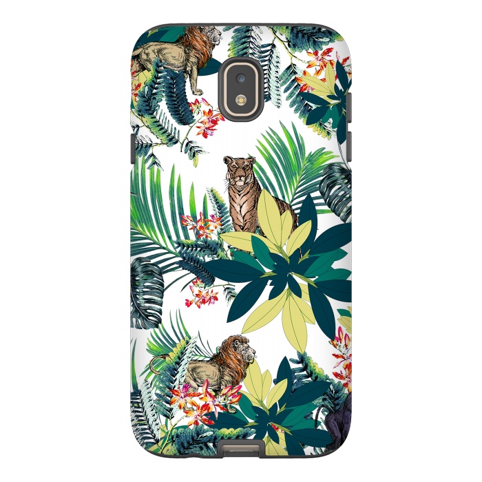 Galaxy J7 StrongFit Tropical leaves and jungle animals  by Oana 
