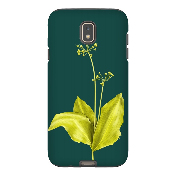 Galaxy J7 StrongFit Wild Garlic Green Plant Botanical Art by Boriana Giormova