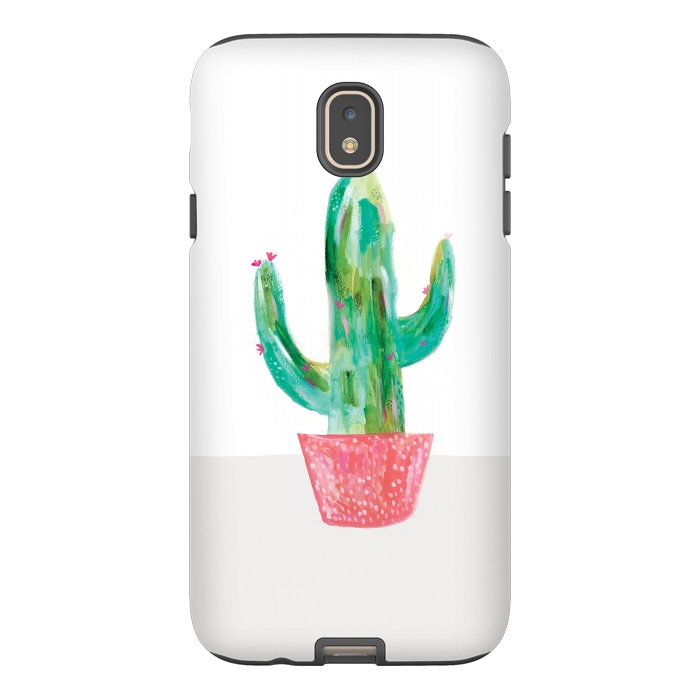 Galaxy J7 StrongFit Cactus in coral pot by lauradidthis