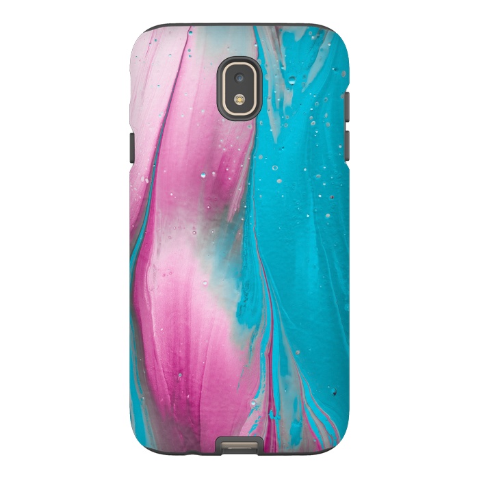 Galaxy J7 StrongFit Feminine Fantasy Texture Pink Blue by Andrea Haase