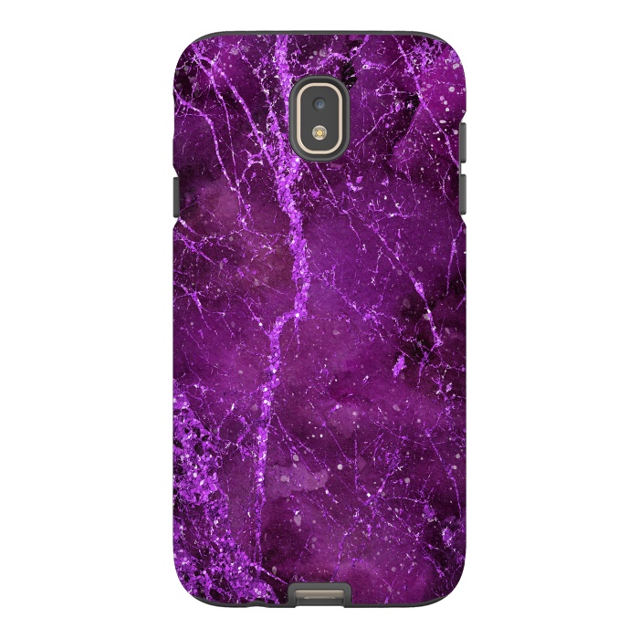 Galaxy J7 StrongFit Magic Marble Purple Pink Glamour 2 by Andrea Haase