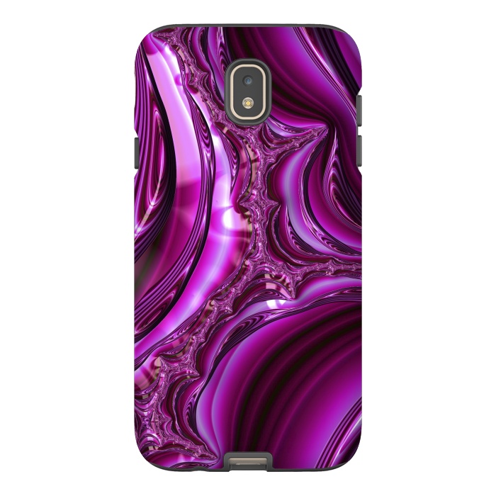 Galaxy J7 StrongFit Pink Fractal Glamour 2 by Andrea Haase