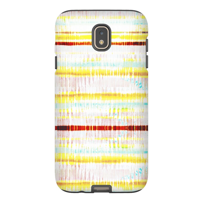 Galaxy J7 StrongFit Ethnic vibrant stripes brushstrokes by Oana 