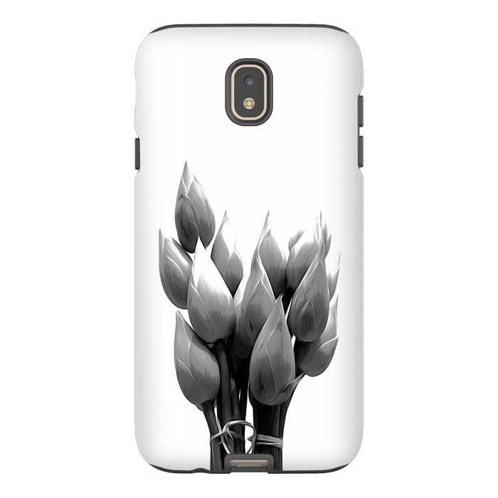 Galaxy J7 StrongFit Black and White Lotus by Alemi