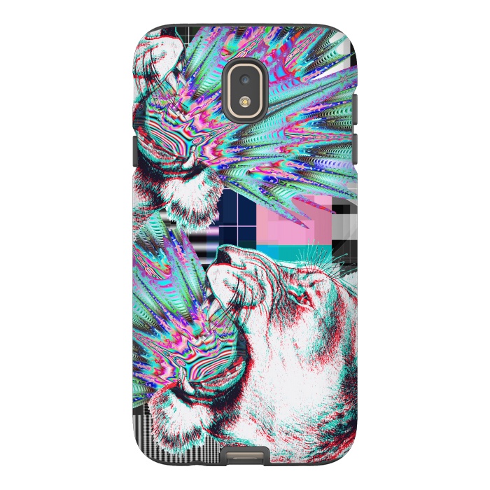 Galaxy J7 StrongFit Psychedelic tiger glitch by Oana 