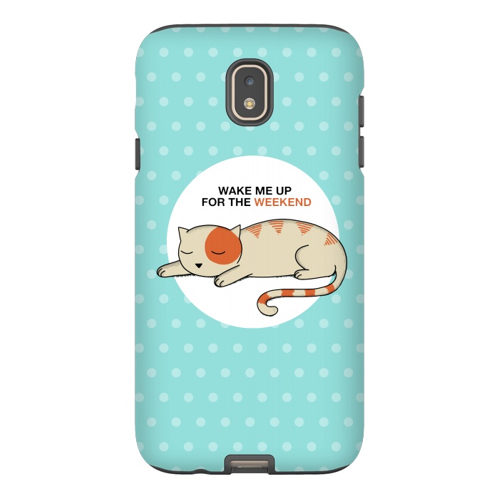 Galaxy J7 StrongFit Cat wake me up by Coffee Man