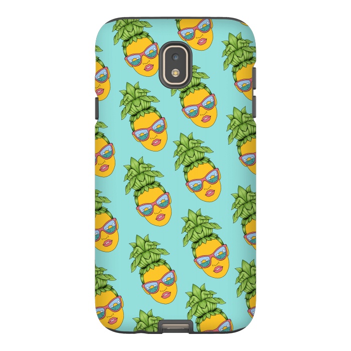 Galaxy J7 StrongFit Pineapple Girl pattern by Coffee Man