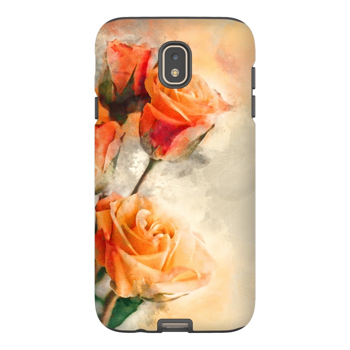 Galaxy J7 StrongFit Orange Rose by Creativeaxle
