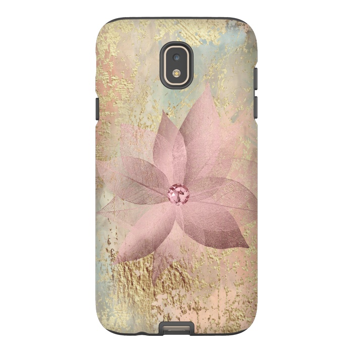 Galaxy J7 StrongFit Delicate Blush Flower 2 by Andrea Haase
