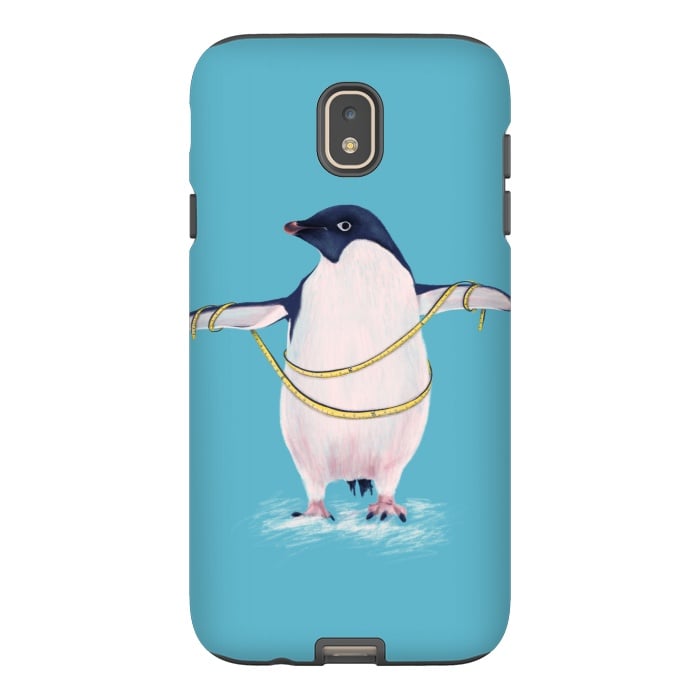 Galaxy J7 StrongFit Cute Fat Penguin Goes On Diet by Boriana Giormova